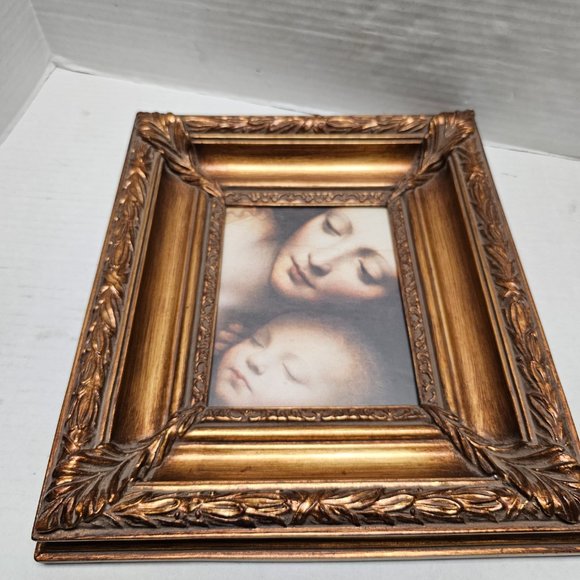 Home Wall Decor The Child Asleep Gold Leaf Frame Hand Crafted Picture Bombay Co. - Picture 15 of 16